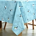 thumbnail image 2 of Fall Sunflower Vinyl Tablecloth Rectangle Plastic PVC Oilcloth Tablecloths Wipeable Table Cloth Cover for Foot Folding Tables Kitchen Dining Room Table Crafting x, 2 of 7