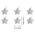 thumbnail image 1 of Christmas Decorations Tree Ornaments Christmas Decorations Gold Powder Five Pointed Star Pendant Christmas Tree Decoration Gold Three-Dimensional Star Pendant, 1 of 2