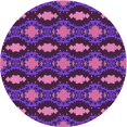 thumbnail image 1 of Ahgly Company Machine Washable Indoor Round Transitional Orchid Purple Area Rugs, 4' Round, 1 of 7