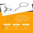 thumbnail image 3 of Chain Dog Training Choke Collar, Adjustable Stainless Steel Chain Dog Collar, Strong, Durable, Weather Proof, Tarnish Resistant Metal Links Walking Training Collar, for Small, Medium, Large Dogs(S), 3 of 3