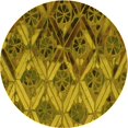 thumbnail image 1 of Ahgly Tapis Rond Lavable en Machine Intérieur Transitionnel Brun Bronze Foncé, 7 Pieds Rond, 1 of 7