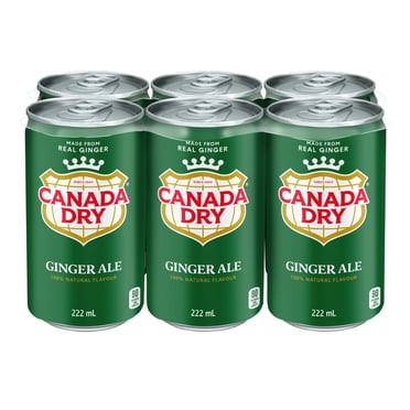 Soda gingembre Canada DryMD - Emballage de 6 mini-canettes de 222 mL
