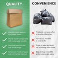 thumbnail image 3 of Dano Pre-Cuffed Paper Trash Compactor Bags (12 Pack) | Heavy Duty Kitchen Garbage Compactor Bags & Liners | 11 Gallon Precuffed Garbage Bag for Compactor | Eco-Friendly, 3 of 7