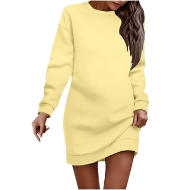 Gspmoly Robes d'Été pour Femmes 2025, Robe à Enfiler Imprimée à Col Rond et Manches Courtes pour Femmes, Robes Formelles pour Femmes Économies d'Été