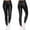 Black, variant on Simua Fashion Womens Stretchy Leggings Faux Leather Zipper Pants High Waist Casual Trousers