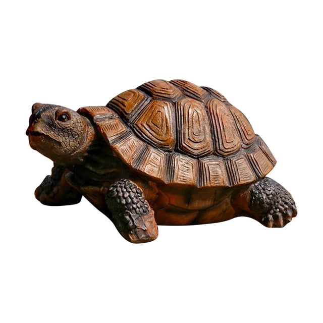 FUYPSE 2026 Nouvelle Arrivée Décoration de Statue de Tortue en Résine Résistante aux Intempéries, Artisanat Exquis, Sculpture d'Animal Artistique Simulée, Convient aux Jardins Extérieurs, Cours, Étangs, Cadeaux de Décoration