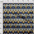 thumbnail image 2 of oneOone Cotton Silk Fabric Diamond & Swirl Ikat Print Sewing Fabric BTY 42 Inch Wide, 2 of 4