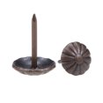 thumbnail image 1 of Unique Bargains Clous de Rembourrage Tacks Tête Ronde 11mm Épingles à Pouce Ton Bronze 100 Pcs, 1 of 4