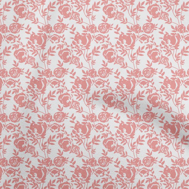 oneOone Velvet Light Pink Fabric Floral Sewing Craft Projects Fabric Prints By Yard 58 Inch Wide