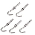 thumbnail image 1 of Unique Bargains Wall Concrete Brick M8 Stainless Steel Expansion Open Hook Anchor Bolts 5pcs, 1 of 2