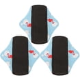 thumbnail image 3 of Filfeel Cloth Sanitary Towels, Soft Waterproof Reusable Breathable 3Pcs Menstrual Pads, For Travel Outdoor, 3 of 8