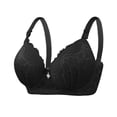 thumbnail image 3 of DecSea 3PC Women's Solid Color Steel Ring Oversized Gathering Underwear Daily Bra, 3 of 4