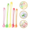 thumbnail image 4 of 15 Pcs Silicone Rubber Bands Stretch Cooking Band Elastic Wrapping Bands Bento Lunch Box Strap For Crab Traps Cooking Books, 4 of 9