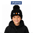 thumbnail image 2 of Charms Kids' Winter Pompom Hat with Removable Mix-and-Match Charms, 2 of 3