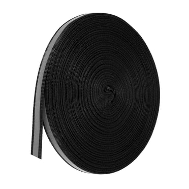 Unique Bargains Reflective Tape Strip, 10mm x 50 Yards Reflective Tape for Clothing Raincoats, Black