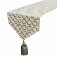thumbnail image 1 of The HomeCentric Decorative Grey Table Runner 6 Seater Table Runner (14 x 72 inch) Embroidery & Lattice Table Runner, Linen fabric Table Linen, Geometric Modern - Geometrix Threads, 1 of 9