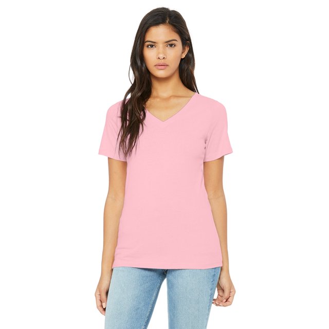Bella + Canvas Ladies' Relaxed Jersey V-Neck T-Shirt