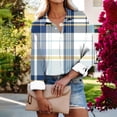 thumbnail image 2 of Wanfds Multicolor Casual Tops For Women 2024 V-Neck Button Down Top S, 2 of 5
