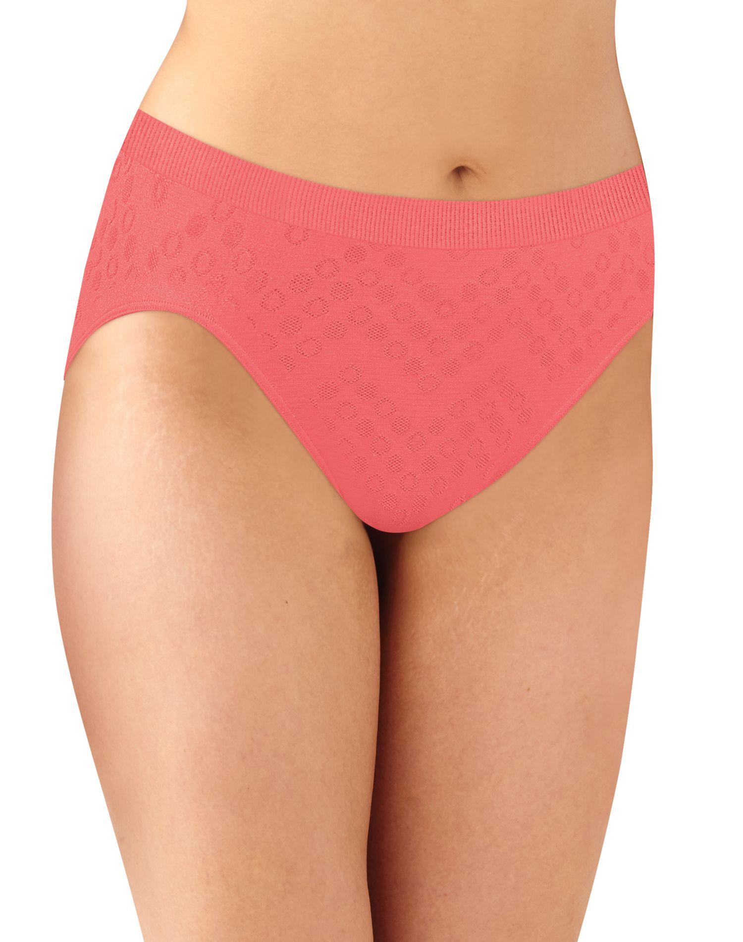 Bali Womens Comfort Revolution Microfiber Seamless Hi Cut Panty - Best-Seller,