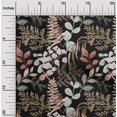 thumbnail image 1 of oneOone Polyester Spandex Black Fabric Leaves Sewing Craft Projects Fabric Prints By Yard 56 Inch Wide, 1 of 5