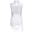 thumbnail image 4 of Oyolan Robe de Patinage Artistique Brillante pour Filles, Robe de Danse Lyrique, Justaucorps de Ballet à Jupe Froncée pour Compétition, Ivoire 16, 4 of 4