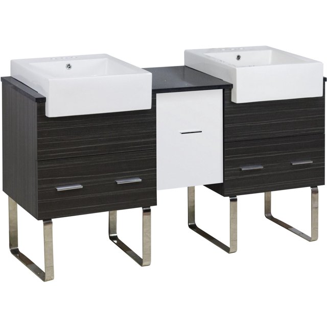 Imaginations Américaines 59,5 pouces W Vanity Set Gris