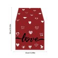 thumbnail image 3 of Boovnll Valentines Day Table Runner, 13x35" Valentine's Day Printing Table Runner, Valentines Table Runner for Holiday Kitchen Dining Table, Party Decor, Valentines Day Decorations, 3 of 6