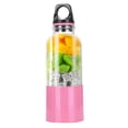 thumbnail image 2 of 500ML Electric Juicer Cup Portable Vegetables Fruit Juice Maker Automatic Tool USB Rechargeable Smoothie Blender Mixer BottlePink 500ML, 2 of 5