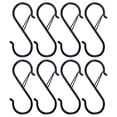 thumbnail image 2 of Agiferg 8 Pcs S Hooks For Hanging S Shaped Hooks For Kitchen Utensil And Closet Rod, 2 of 9