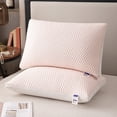 thumbnail image 4 of EazyTech Hotel Quality Cooling Pillow Cotton Cover for Stomach Sleepers & Hot Sleepers - Medium Firm Supportive Bed Pillow for Side Back Sleepers 1PC Pink, 4 of 9