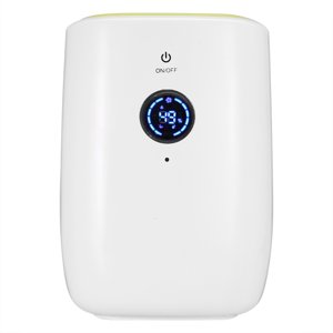 Électrique Air Déshumidificateur portable Air Le déshumidificateur élimine l'humidité Haute efficacité 6,3x5,5x8,7inch ABS Matériel portable pour salle de bains Armoire Home Sous-sol