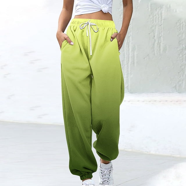 Simua Women's Lightweight Sweatpants with Pockets Gradient for Running