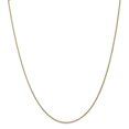 thumbnail image 1 of 10k Yellow Gold 1.25mm Spiga Chain Necklace Pendant Charm Wheat, 1 of 9