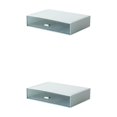 thumbnail image 3 of fastboy Neat And Tidy Storage Box - plify Life With Organized Storage Multilayer Stackable Desk Organizer blue 1 drawer 2Set, 3 of 6