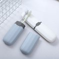 thumbnail image 4 of Maytalsory Tooth Brush Toothpaste Storage Box with Lid Portable Smooth Cases Chopsticks Forks Organizer Travel Office Party Transparent White 1Set, 4 of 6
