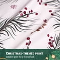 thumbnail image 4 of Gogreen Housse de Couette de Noël pour Lit Simple, Ensembles de Literie 3 Pcs en Microfibre Douce et Respirante, Housse de Couette Confortable à Motif, avec Fermeture Éclair (Noix de Noël), 4 of 8