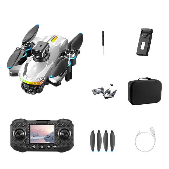 Avec Caméra UHD ElS pour Adultes, Mode Suivi Automatique, Pliable et Portable, Vue en Direct FPV, Télécommande 5G