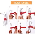 thumbnail image 2 of yeacher Reusable Nylon Cable Ties - 10x100mm, Multi-Color Organizer Straps for Home & Office Use, 2 of 6