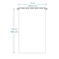 thumbnail image 4 of Zenna Home InstaCurtain Fabric Hotel Shower Curtain, White, 4 of 5