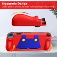 thumbnail image 3 of KENOBEE Étui en Silicone Compatible avec Nintendo Switch 2017, Souple, Léger, Prise Ergonomique, Housse de Protection avec Absorption des Chocs et Conception Anti-Rayures pour Console Switch, Rouge, 3 of 4