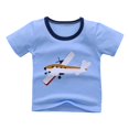 thumbnail image 2 of LSLJS Toddler Baby Boy Clothes Cartoon Print Pattern Short Sleeve Tops+ Casual Shorts Summer Outfits Set, 2 of 8