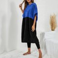 thumbnail image 4 of Surf Poncho Towel, Change Robe Batwing Sleeve Warm Loose Type  For Gift Blue Black M, 4 of 6