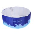 thumbnail image 1 of Foldable Pool, Non Inflatable Kids and Adults Outdoor Swimming Pool with 18.9 Inch Height Portable Hard Plastic Shell Pets Bathtub for Home Backyard Dog Pools, 1 of 7