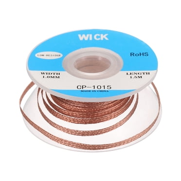 Solder Wick Braid No-Clean Desoldering Braid 0.04 Inch x 5 Feet 1 Pack