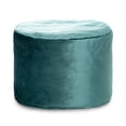 thumbnail image 1 of Pouf Eclipse essence velours – Pouf rond avec housse lavable et rembourrage en billes, idéal comme siège ou repose-pieds pour salon, chambre à coucher ou bureau, 1 of 6