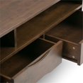 thumbnail image 4 of Harper Solid Hardwood 60 Inch Wide Mid-Century Modern Tv Media Stand In Walnut Brown For Tvs Up To 65 Inches, 4 of 6