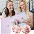 thumbnail image 2 of Sentmoon Women's Purses Purse for Women A6 Commemorative Banknote Storage Book Cash Saving Book Coin Clipper Money Album Large Capacity Accounting Book, 2 of 6