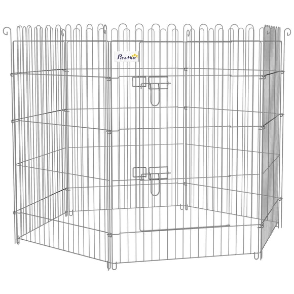 PawHut Dog Playpen Puppy Play Pen, 8 Panels Pet Exercise Fences