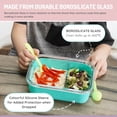 thumbnail image 2 of Meli Glass Bento Box with Silicone Sleeve - 740 ml - blue- 1 unit, 2 of 6