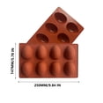 thumbnail image 3 of Plateau à Glaçons, Moule en Chocolat Oeuf de Résurrection Uniforme 8 Pcs - Décoration en Silicone pour Glaçons, Gâteau et Fondant, 3 of 9